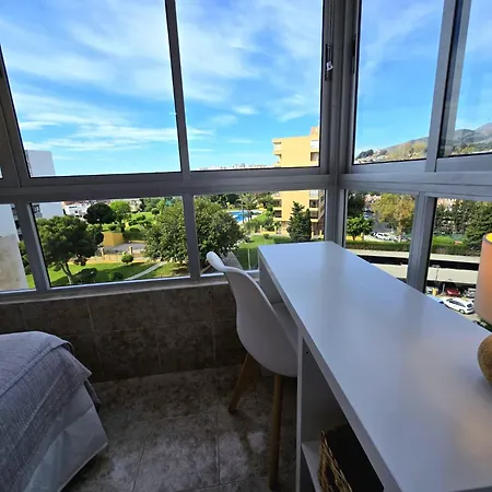 Lägenhet La Colina Estudio Vistas Al Mar Y Sierra, Piscina Y Tren Directo Aeropuerto Torremolinos